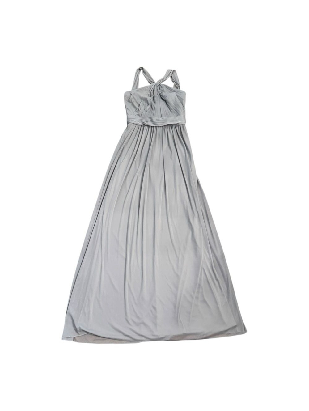NWT David’s Bridal Y Neck Long Mesh Mercury Maxi Dress Bridesmaid Women’s Size 6